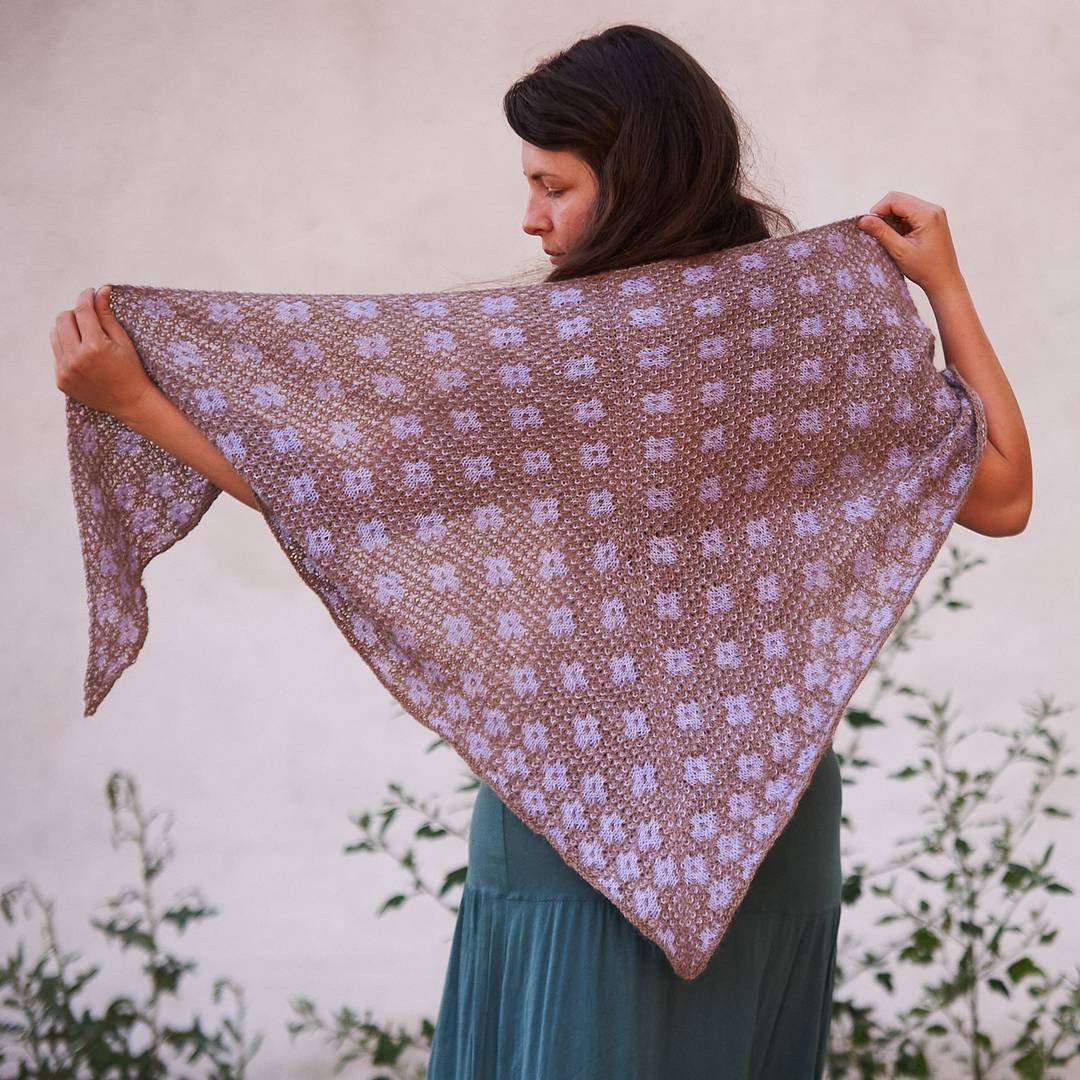 Pressed Flowers Shawl Lanivendole
